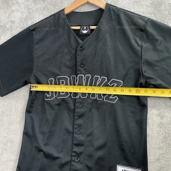 Jabbawockeez Jersey Mens Small JBWKZ Blackout Baseball #1 Gee Mesh Breakdancer - Picture 3 of 9